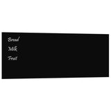 VidaXL Magnetic board for the wall 80x30 cm hardened glass black