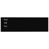 VidaXL Magnetic board for the wall 100x30 cm hardened glass black