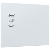VidaXL Magnetic board for the wall 50x40 cm hardened glass white