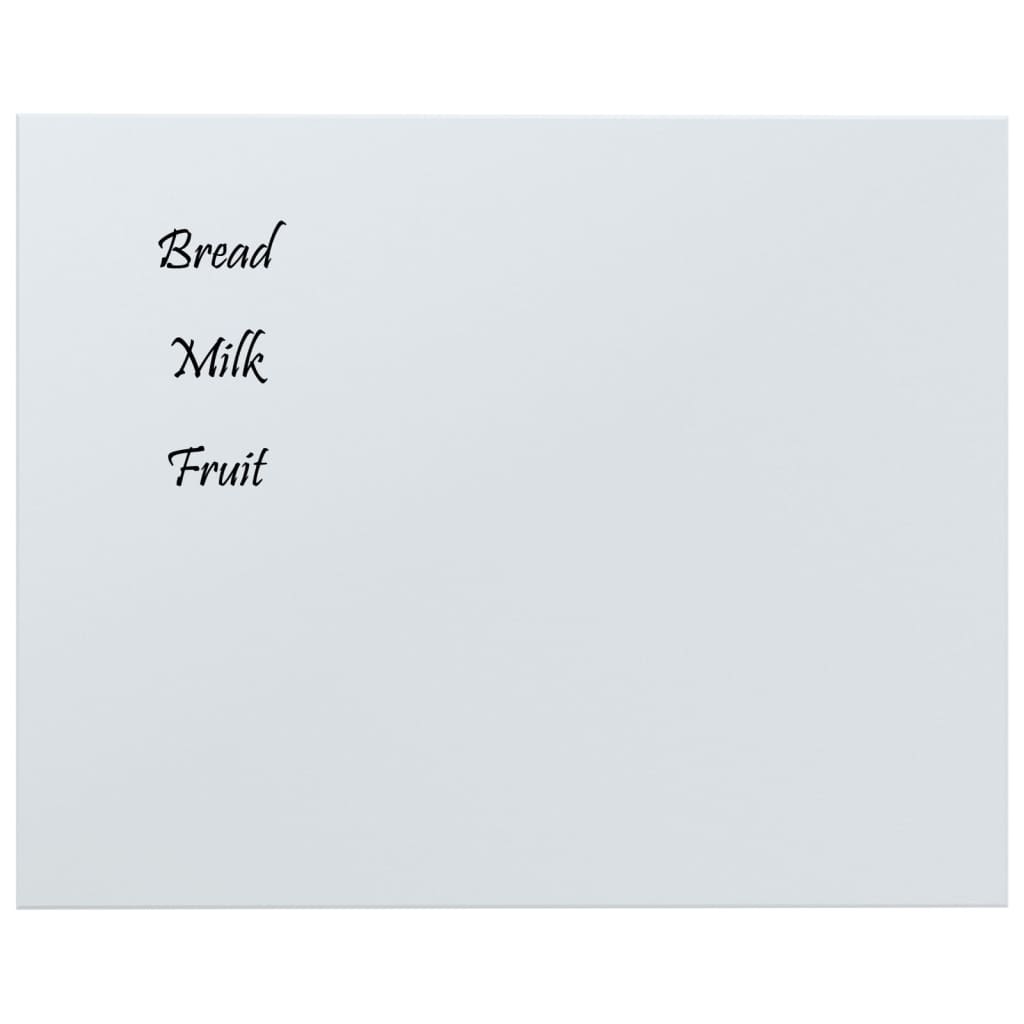 VidaXL Magnetic board for the wall 50x40 cm hardened glass white