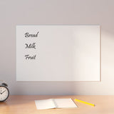Vidaxl Magnetic Board Wall -montato 60x40 cm in vetro temprato bianco