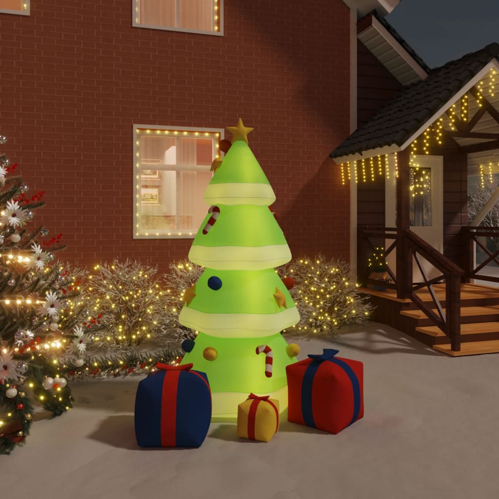 Árbol de Navidad Vidaxl con LED inflables 240 cm