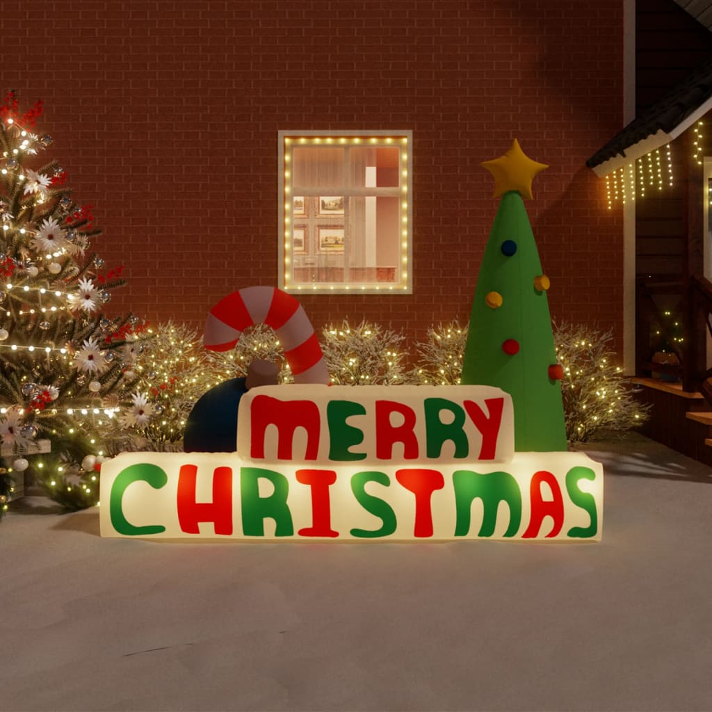 Vidaxl Decoration Merry Christmas with LEDs Inflatable 197 cm