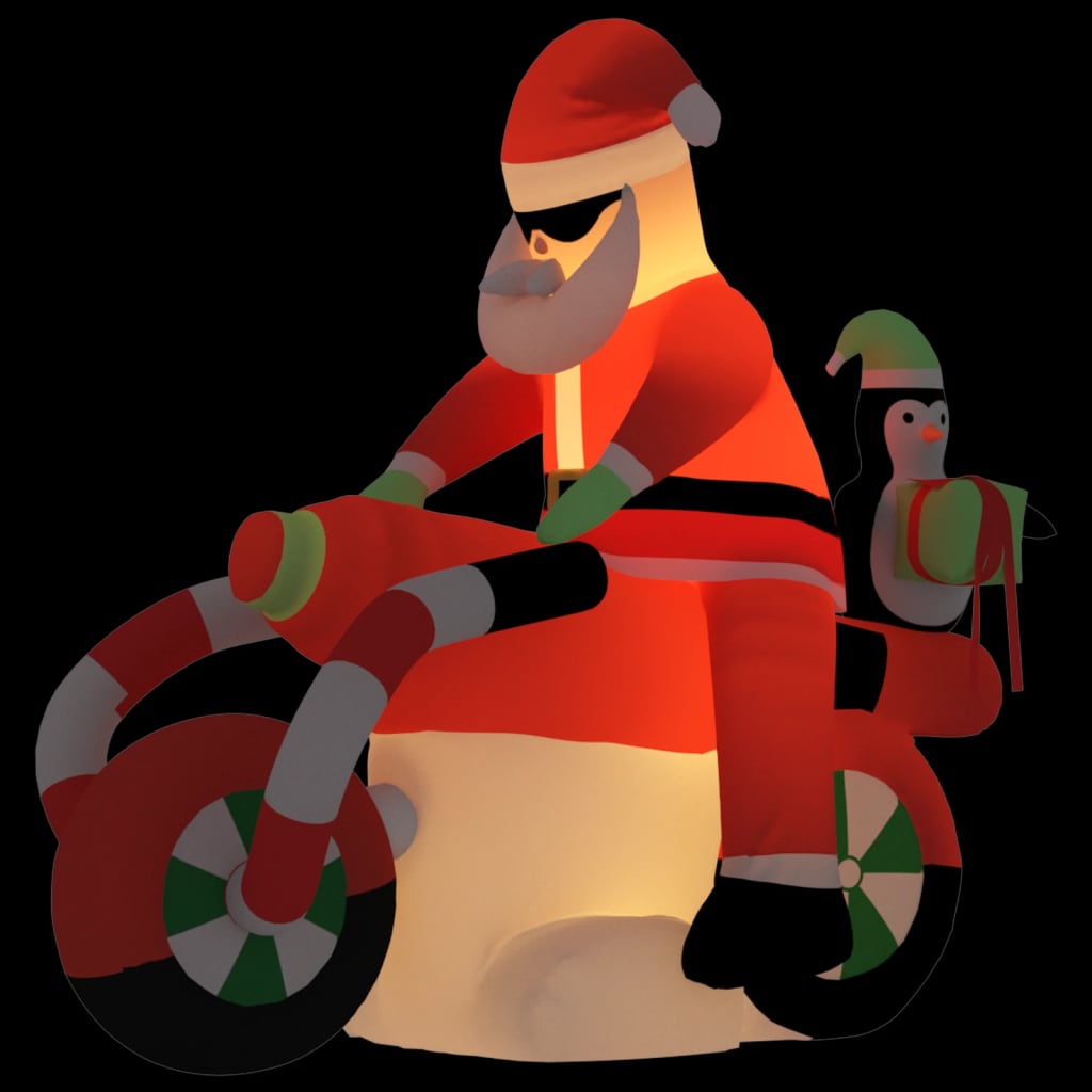 Vidaxl Santa Inflatable LED 156 cm
