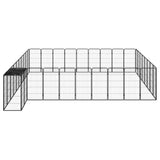 Panely Vidaxl Dog Kennel 38 50x100 cm práškové ocelové černé
