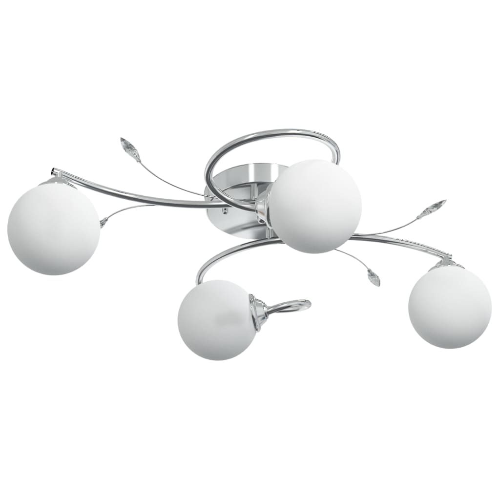 Stropní lampa Vidaxl se skleněnými kuličkami kolem 4xg9