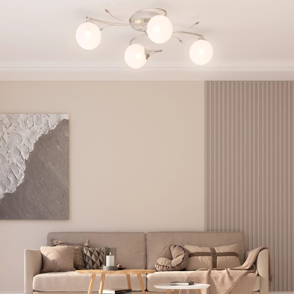 Stropní lampa Vidaxl se skleněnými kuličkami kolem 4xg9