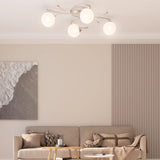 Stropní lampa Vidaxl se skleněnými kuličkami kolem 4xg9