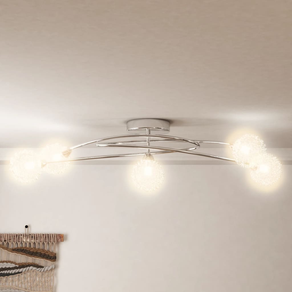 Stropní lampa Vidaxl s kapitalizacími vodiči 5xg9