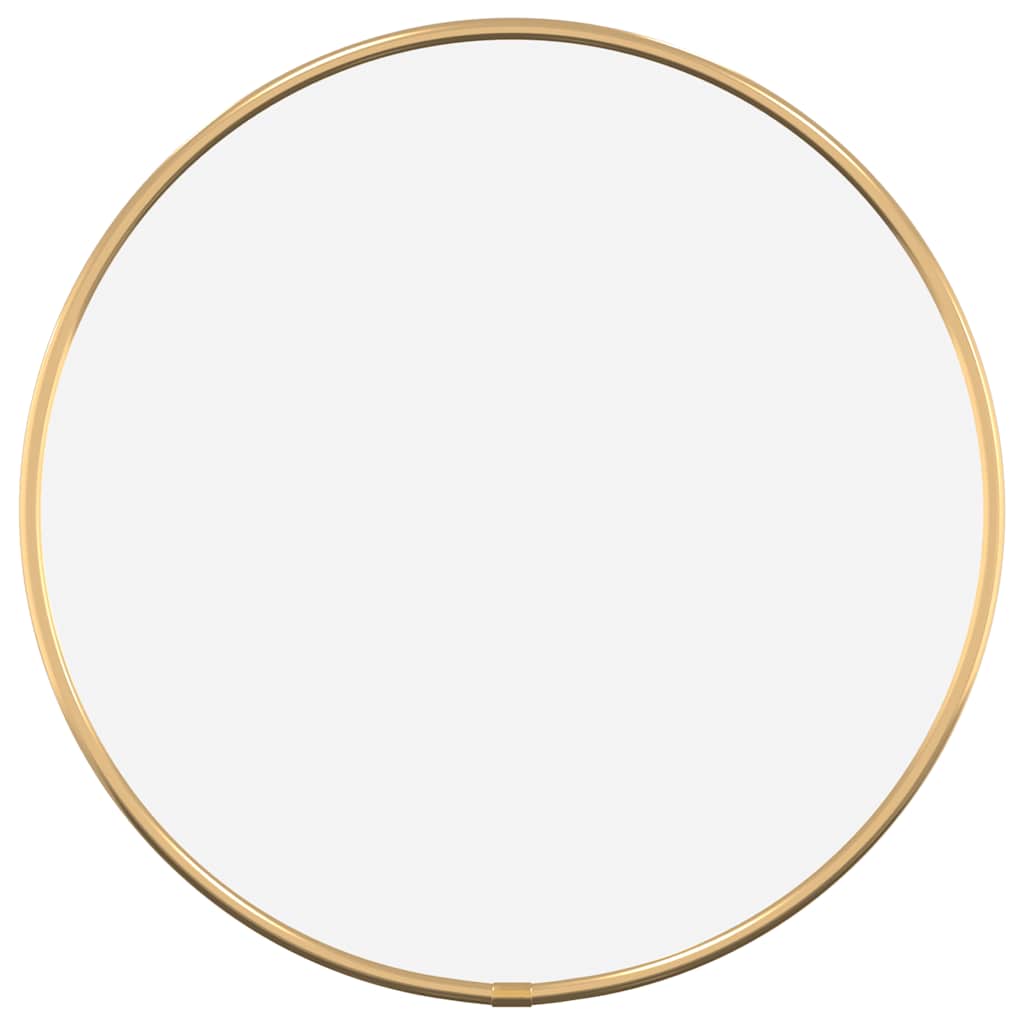 Espejo de pared Vidaxl alrededor de Ø30 cm de oro