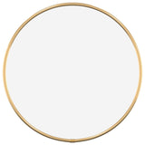 Espejo de pared Vidaxl alrededor de Ø30 cm de oro