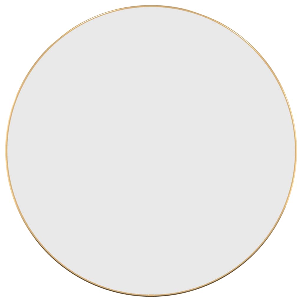 Vidaxl Wall Mirror Round Ø60 cm guldfärgad