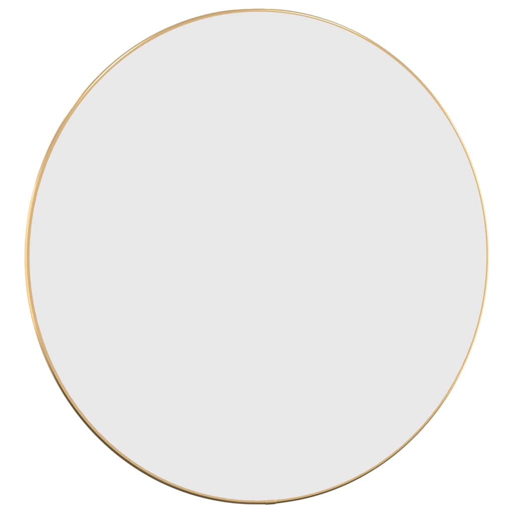 Vidaxl Wall Mirror Round Ø60 cm guldfärgad