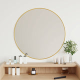 Vidaxl Wall Mirror Round Ø60 cm guldfärgad
