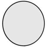 Espelho de parede vidaxl Ø40 cm preto