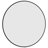 Vidaxl Wall Mirror Round Ø50 cm sort