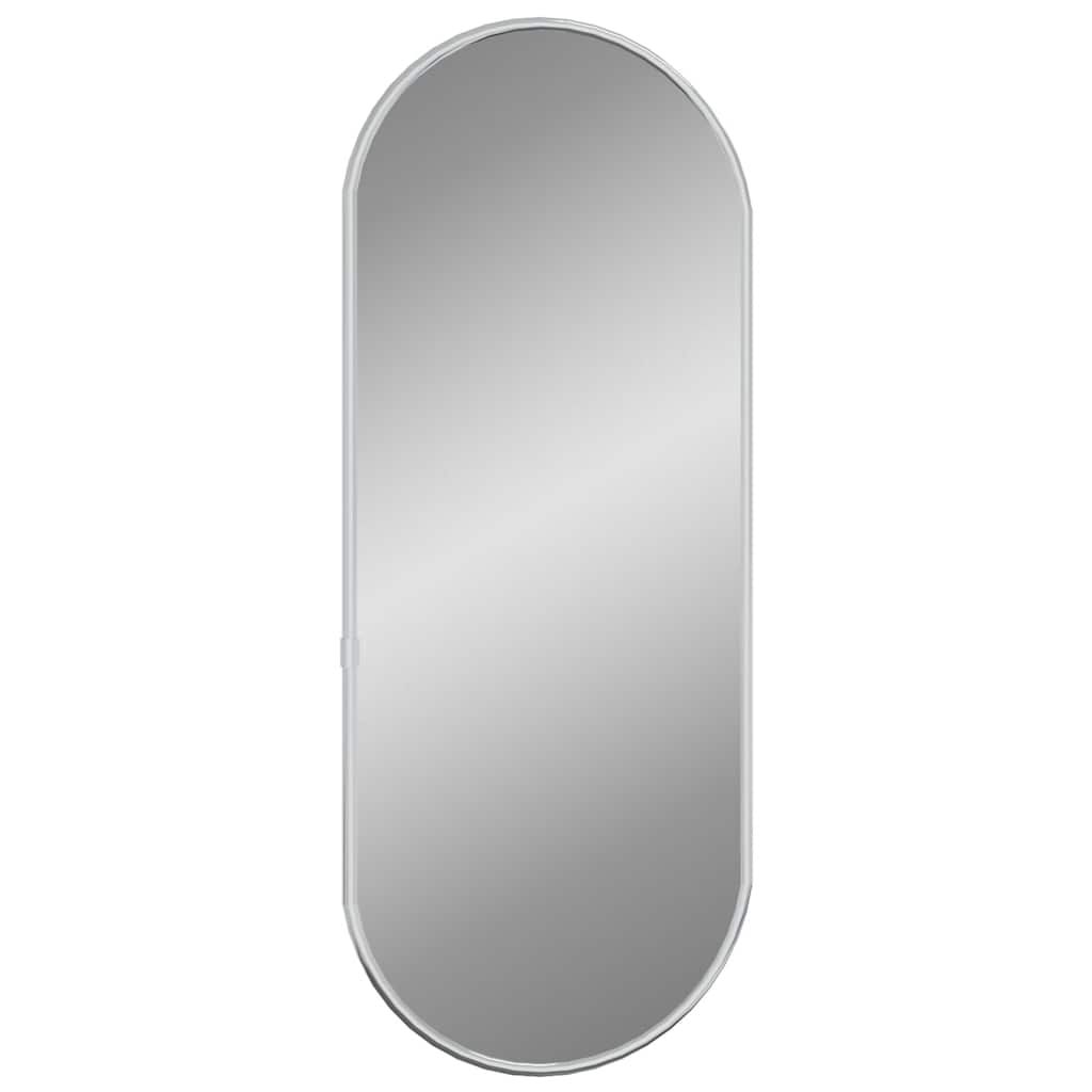 Specchio da parete Vidaxl 50x20 cm di colore argento ovale