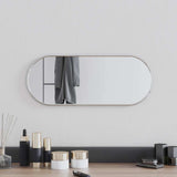 Specchio da parete Vidaxl 50x20 cm di colore argento ovale