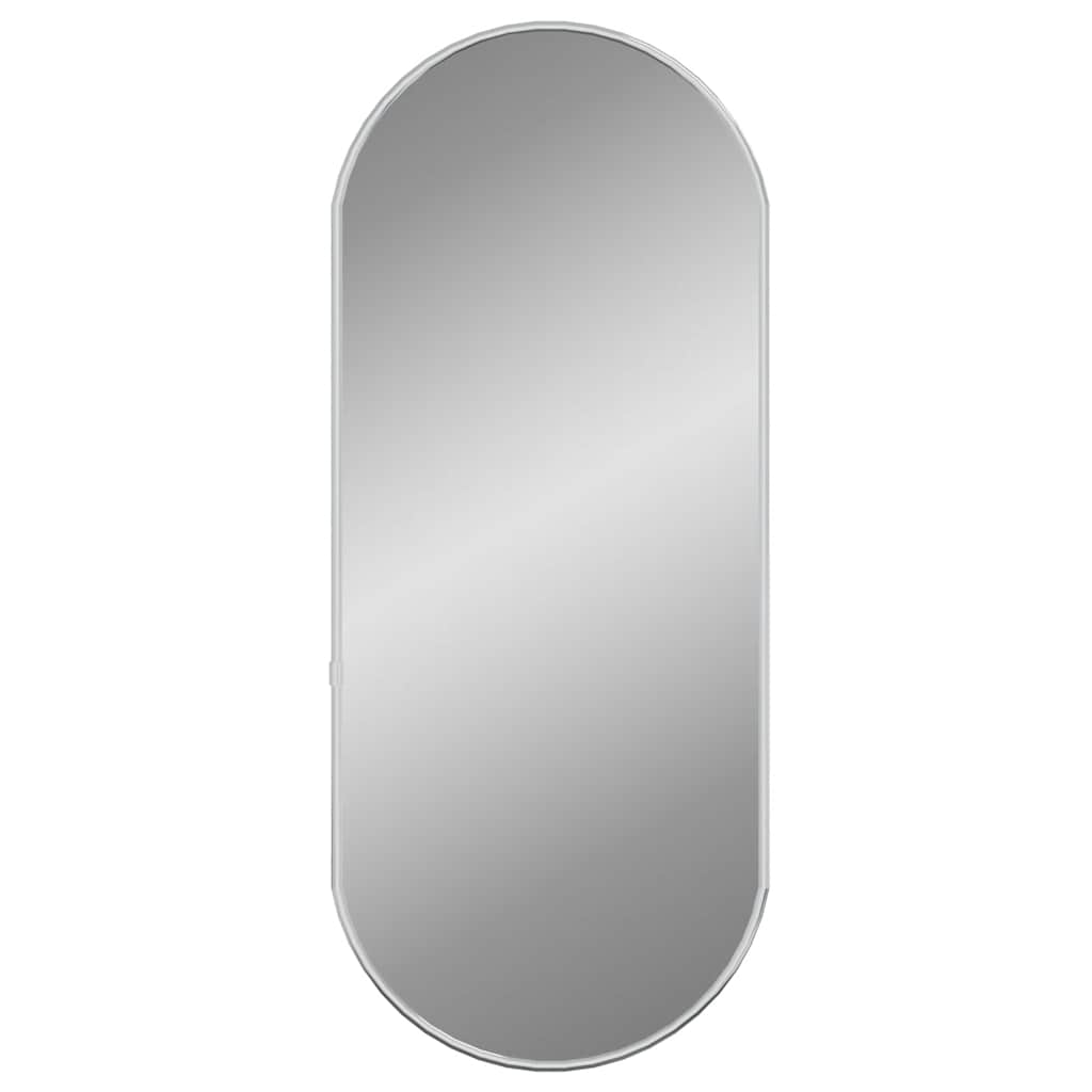 VIDAXL -Wandspiegel 60x25 cm oval Silberfarbe