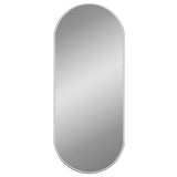 VIDAXL -Wandspiegel 60x25 cm oval Silberfarbe