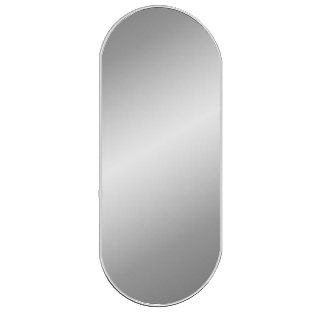 VIDAXL -Wandspiegel 60x25 cm oval Silberfarbe