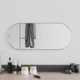 VIDAXL -Wandspiegel 60x25 cm oval Silberfarbe