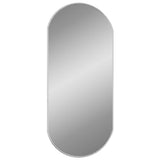 VIDAXL -Wandspiegel 80x35 cm oval Silberfarbe