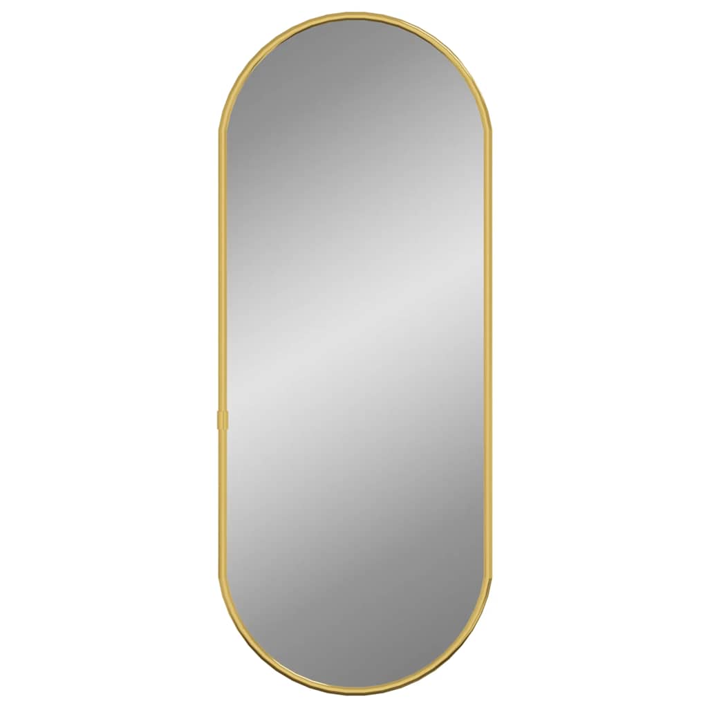 Vidaxl Wall Mirror 50x20 cm Oval guldfarvet