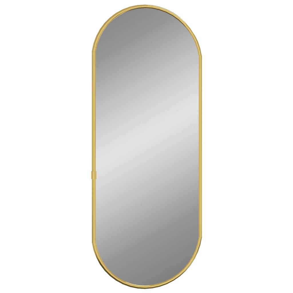 Vidaxl Wall Mirror 50x20 cm Oval guldfarvet