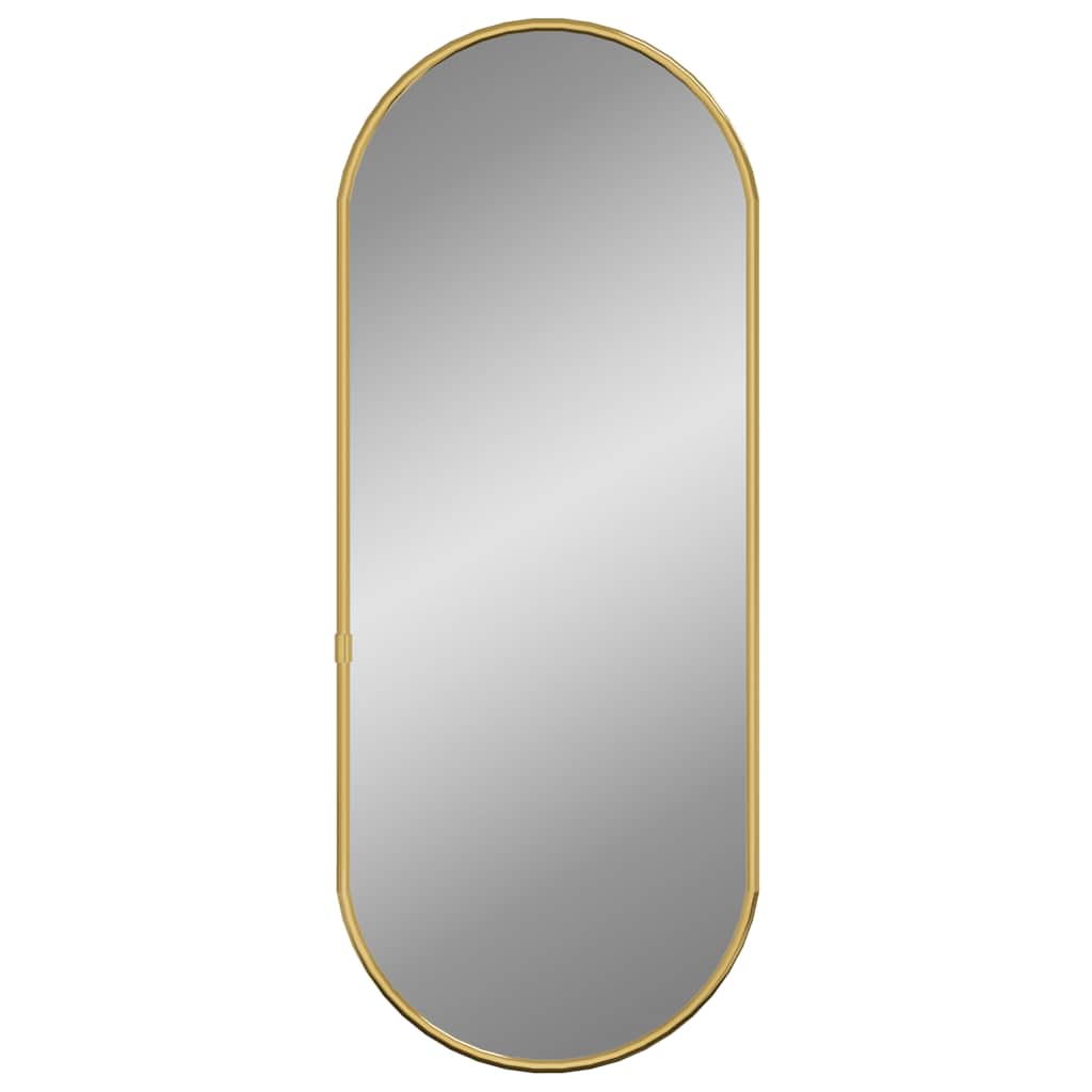 Vidaxl Wall mirror 60x25 cm oval gold colored