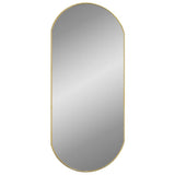 Vidaxl Wand Spigel 90x40 cm oval Gold faarweg