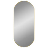 Vidaxl Wand Spigel 90x40 cm oval Gold faarweg