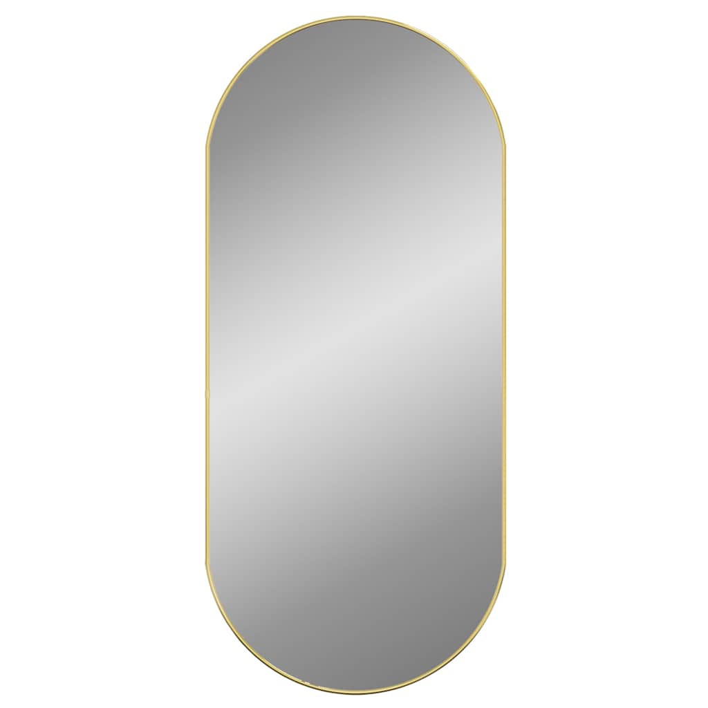 Vidaxl wall mirror 100x45 cm oval gold colored