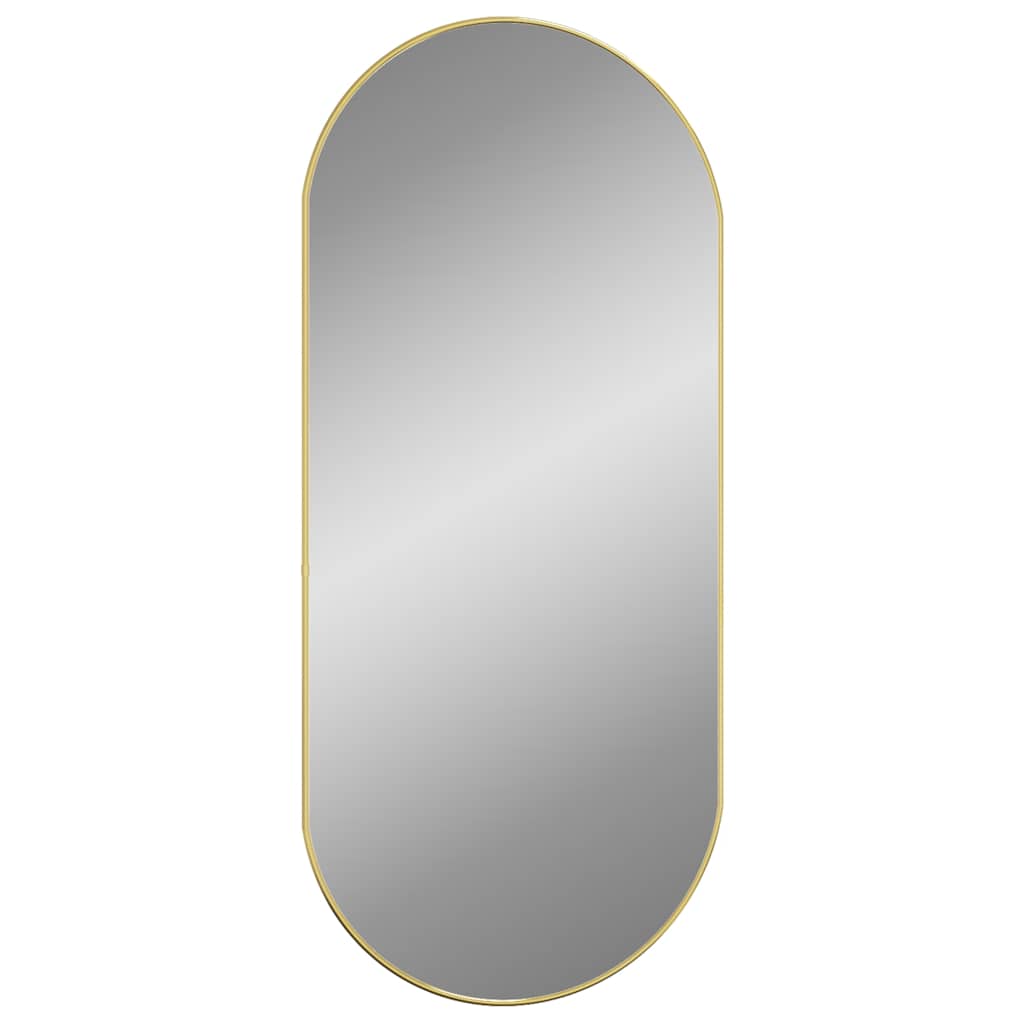 Vidaxl wall mirror 100x45 cm oval gold colored