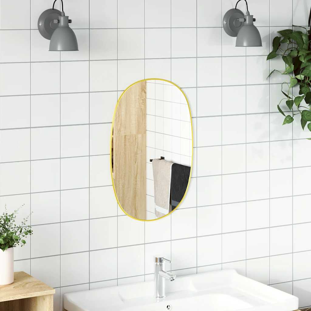 VidaXL wall mirror 50x35 cm gold colored