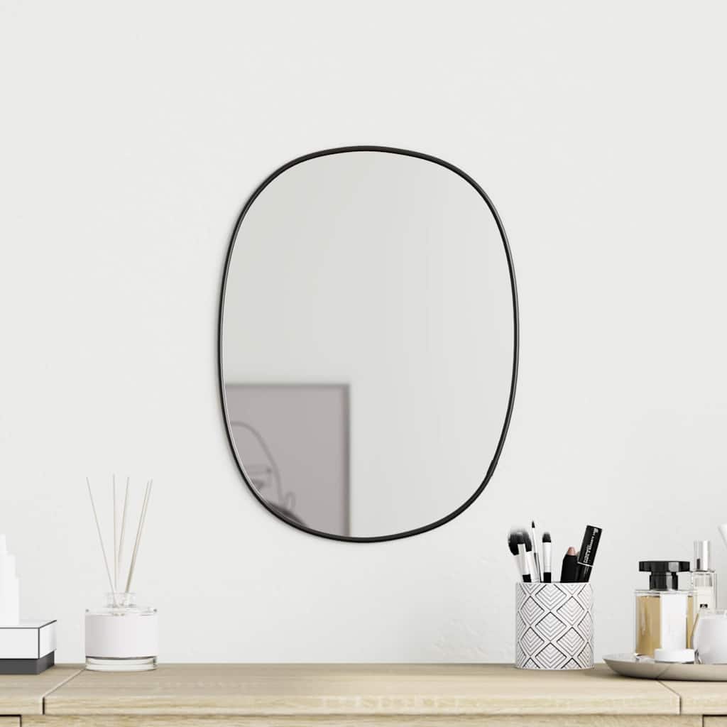 Vidaxl Wall Mirror 30x25 cm Black