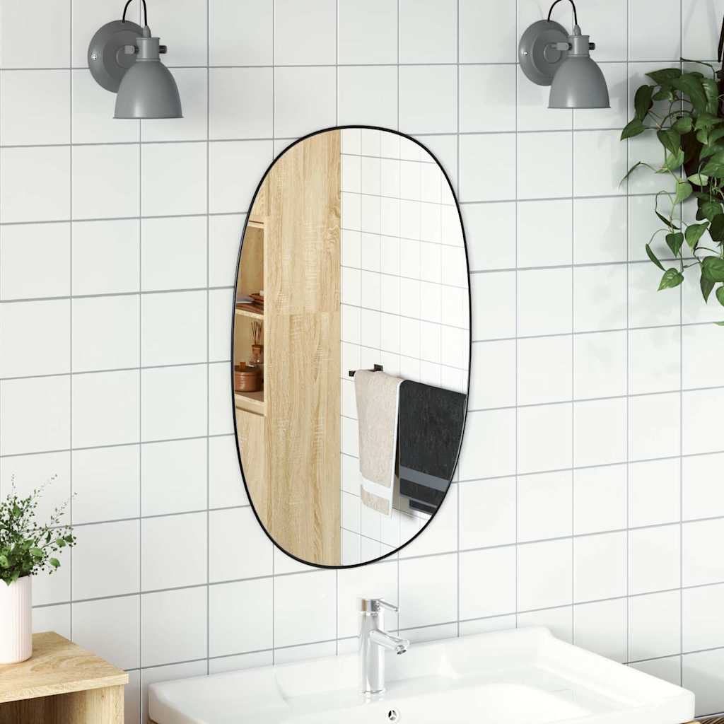 Vidaxl Wall Mirror 70x45 cm Black