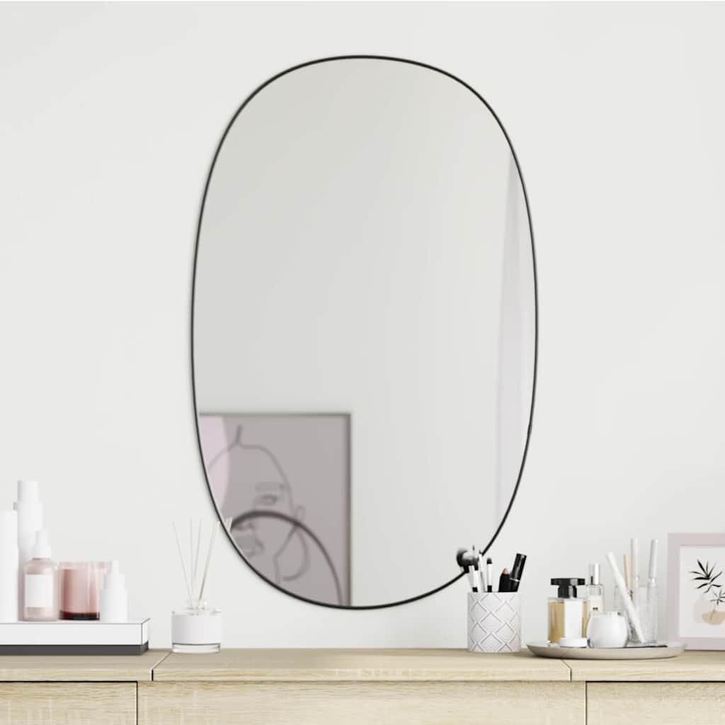 Vidaxl Wall Mirror 70x45 cm Black