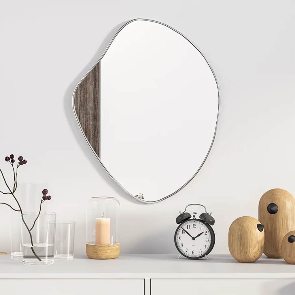Specchio da parete Vidaxl 50x40 cm di colore argento