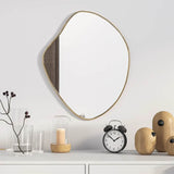 Vidaxl Wandspiegel 50x40 cm Gold gefärbt