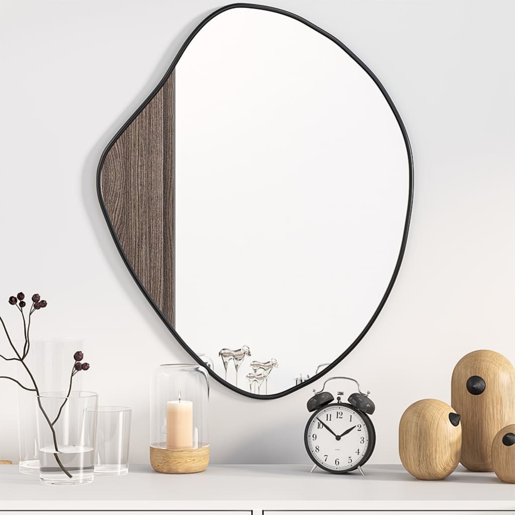 Vidaxl Wall Mirror 60x50 cm Black