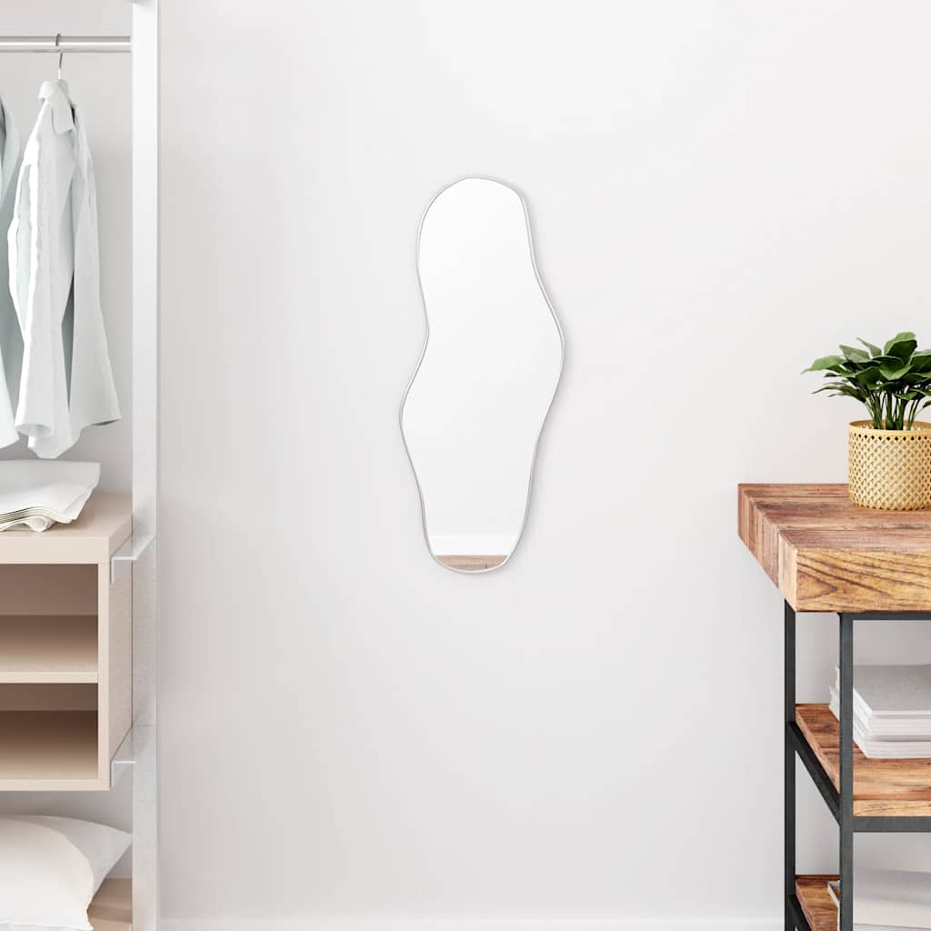 Vidaxl Wall Mirror 60x25 cm sølvfarvet
