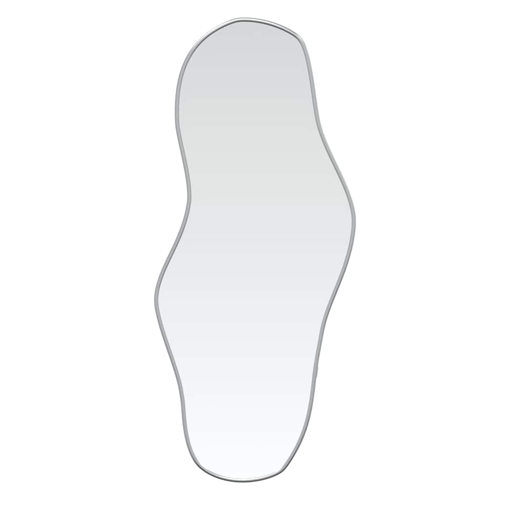 Vidaxl Wand Spigel 70x30 cm sëlwer faarweg
