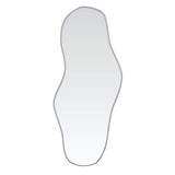 Vidaxl Wand Spigel 70x30 cm sëlwer faarweg