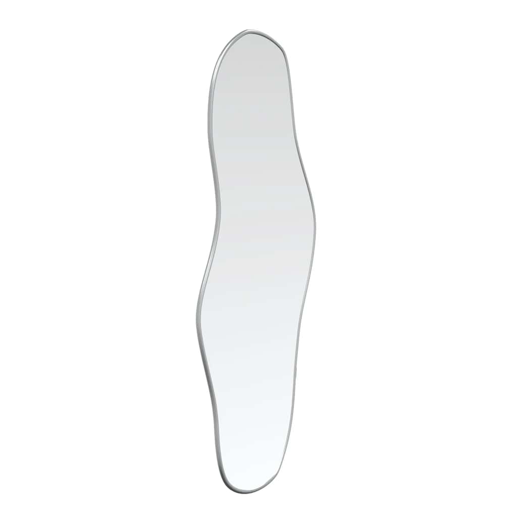 Vidaxl Wand Spigel 70x30 cm sëlwer faarweg