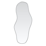 Vidaxl Wand Spigel 80x33 cm sëlwer faarweg