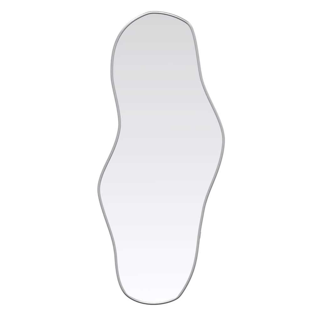 Vidaxl Wand Spigel 90x40 cm sëlwer faarweg