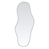 Vidaxl Wand Spigel 90x40 cm sëlwer faarweg