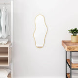 Vidaxl Wand Spigel 60x25 cm Gold faarweg