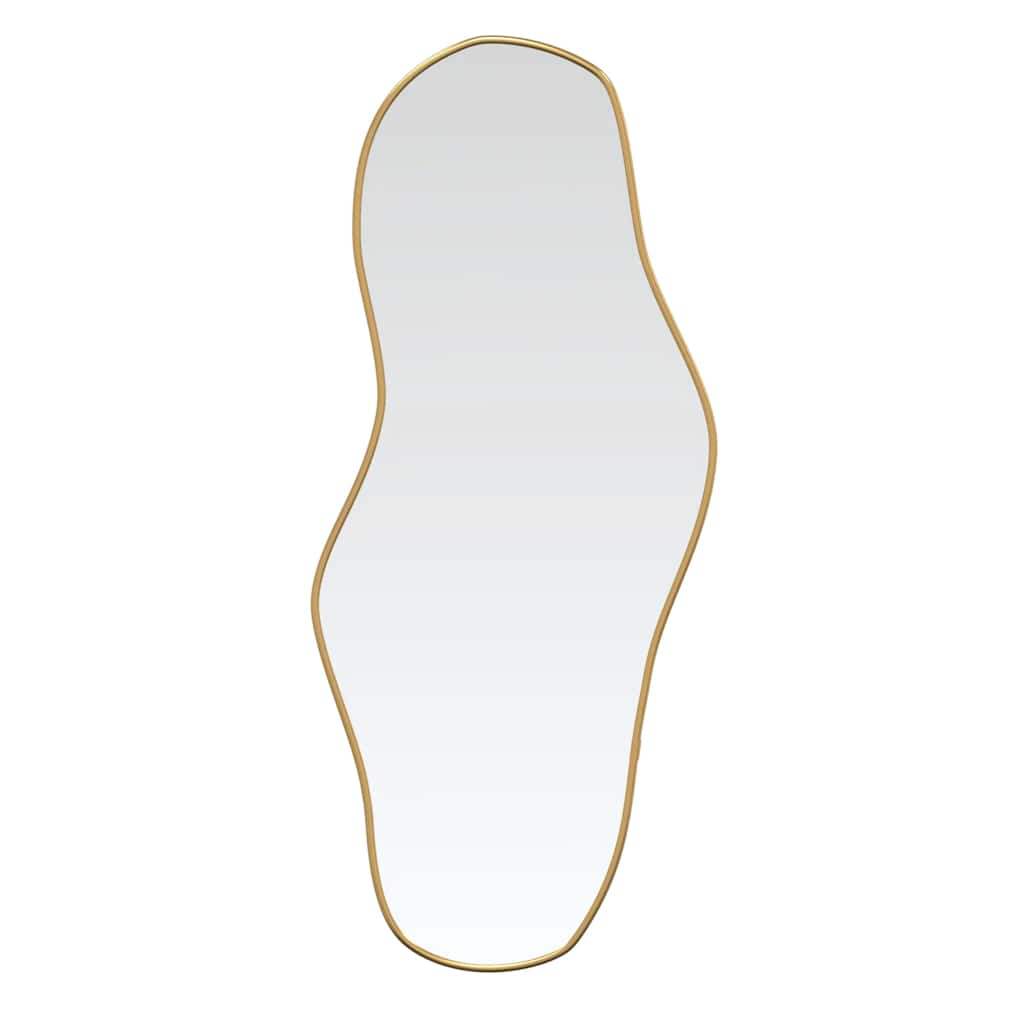 Vidaxl Wand Spigel 90x40 cm Gold faarweg
